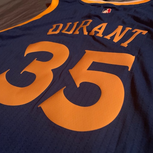 ADIDAS KEVIN DURANT SWINGMAN JERSEY ROYAL/GOLD XL - Picture 9 of 13